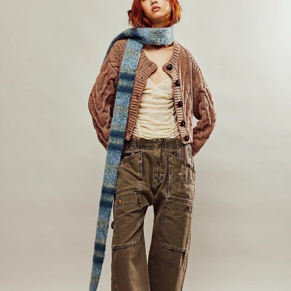 new Free People Bonfire Cardigan 100% Cotton 5S3 - Picture 4 of 6